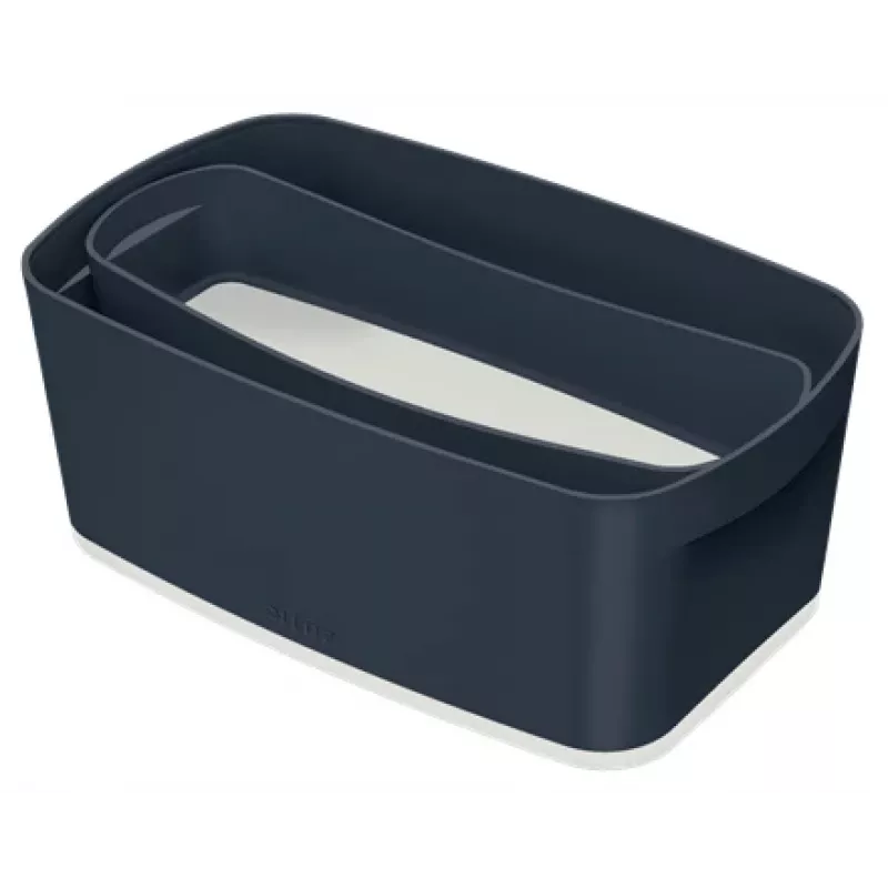 Leitz MyBox Cosy Organiser Tray Long – Pilka stačiakampė dėžutė smulkiems daiktams