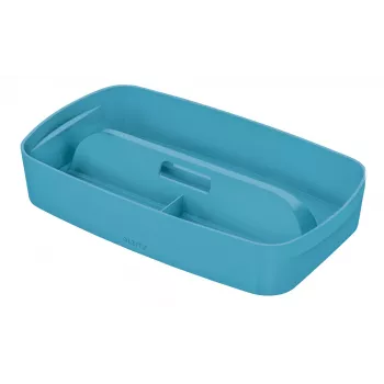 Leitz MyBox Cosy Organiser Tray su rankena, mažas, mėlynas, plastikinis, 307 mm, 181 mm, 56 mm, 300 g