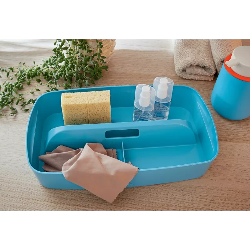 Leitz MyBox Cosy Organiser Tray su rankena, mažas, mėlynas, plastikinis, 307 mm, 181 mm, 56 mm, 300 g