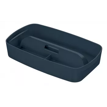 Leitz MyBox Cosy Organizer Tray su rankena Small, pilka, plastikinė