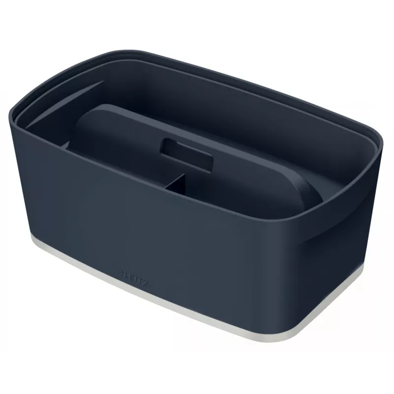 Leitz MyBox Cosy Organizer Tray su rankena Small, pilka, plastikinė