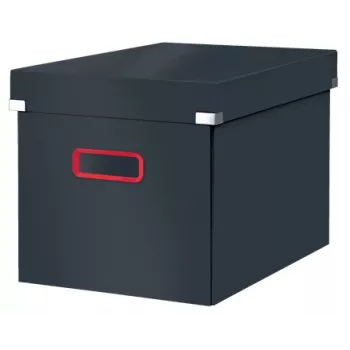 Leitz Click & Store Cosy Cube Large Storage Box dėžutė daiktams, pilka, stačiakampė, 30 L