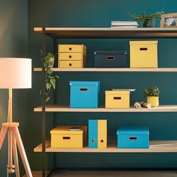 Leitz Click & Store Cosy vidutinė dėžė daiktams, mėlyna, stačiakampė