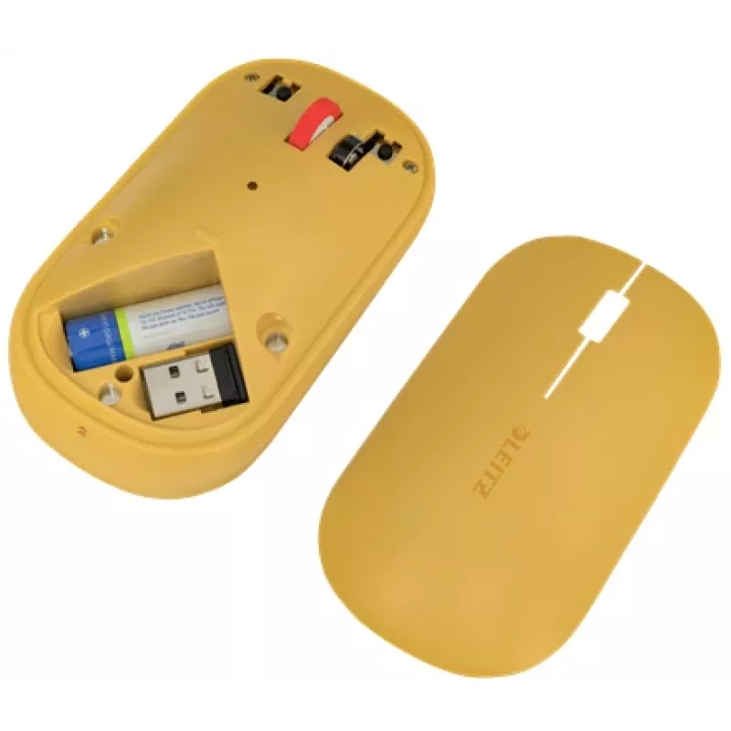 Leitz Cosy belaidė pelė, ambidekstrinė, RF Wireless + Bluetooth, 4000 DPI, oranžinė
