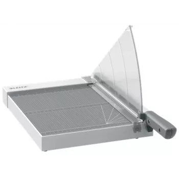 Leitz Precision Home popieriaus pjaustyklė A4, 8 lapų, 80 g/m², pilka, guminis pagrindas, 298 mm