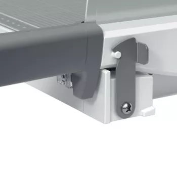 Leitz Precision Home popieriaus pjaustyklė A4, 8 lapų, 80 g/m², pilka, guminis pagrindas, 298 mm
