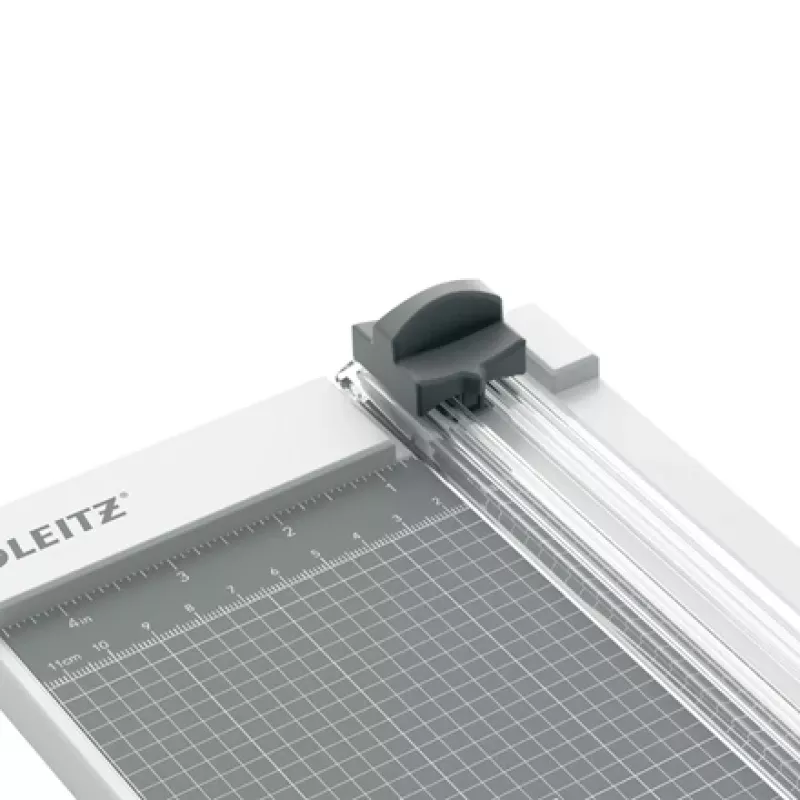 Leitz Precision Home popieriaus pjaustyklė A4, 8 lapų, 80 g/m², pilka, guminė, 153 mm