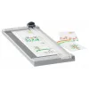 Leitz Precision Home popieriaus pjaustyklė A4, 8 lapų, 80 g/m², pilka, guminė, 153 mm