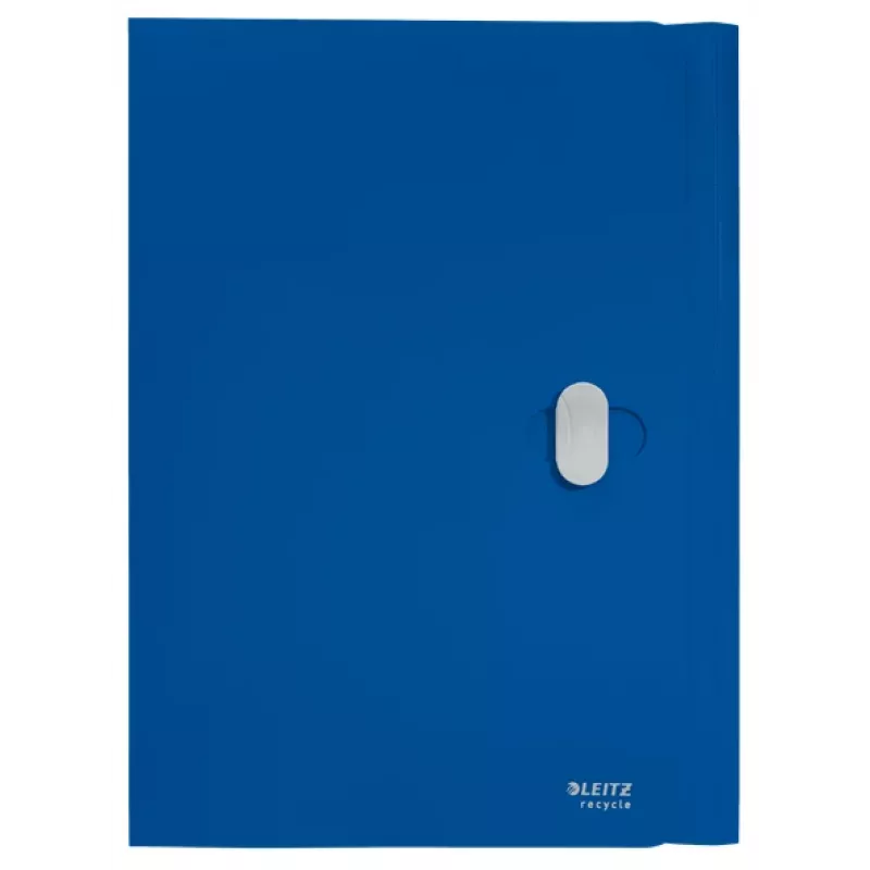 Leitz Recycle 3-Flap Folder, vokų segtuvas, A4, polipropilenas (PP), mėlyna, gulsčias, 150 lapų
