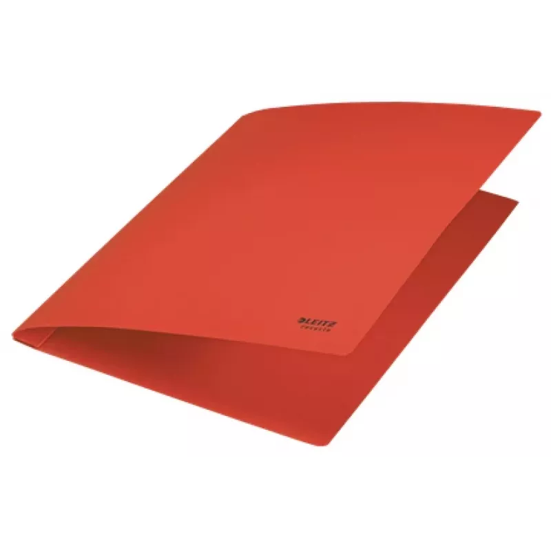 Leitz Recycle Card Flat File – įprastas segtuvas, A4, kartonas, raudonas, gulsčias/vertikalus, 250 lapų