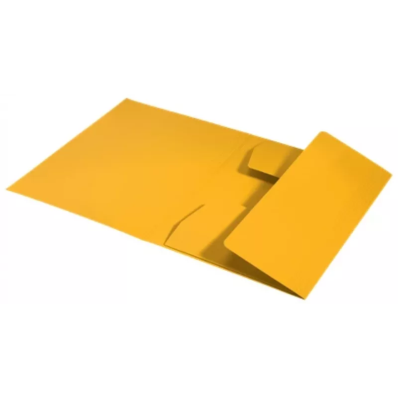 Leitz Recycle Card 3-Flap Folder, aplankalas su trimis atvartais, A4, kartonas, geltona, gulsčias/vertikalus, 250 lapų