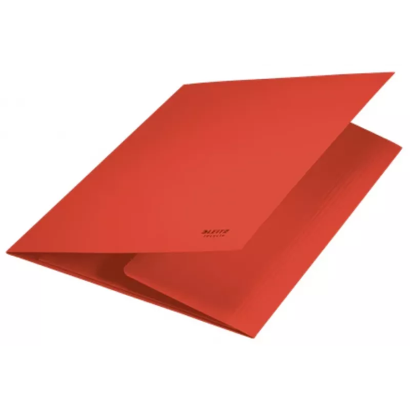Leitz Recycle Card 3-Flap Folder, aplankalas su trimis atvartais, A4, kartonas, raudona, 250 lapų, 80 g/m²