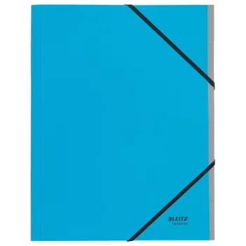 Leitz Recycle Card Divider Book, parašų aplankas, A4, kartonas, mėlyna, 430 g/m², elastinė juosta