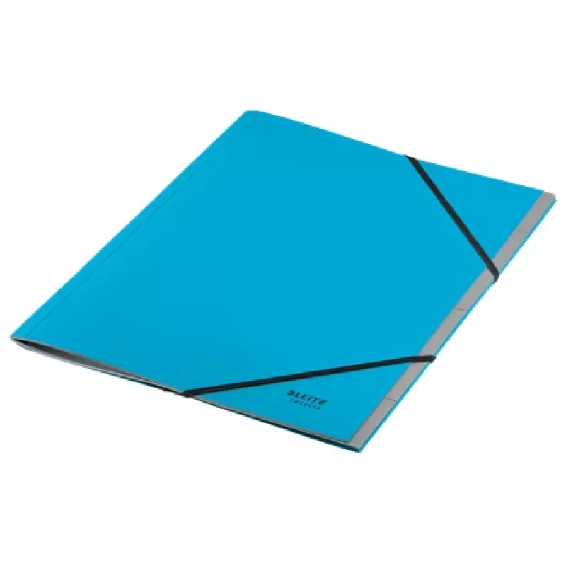 Leitz Recycle Card Divider Book, parašų aplankas, A4, kartonas, mėlyna, 430 g/m², elastinė juosta