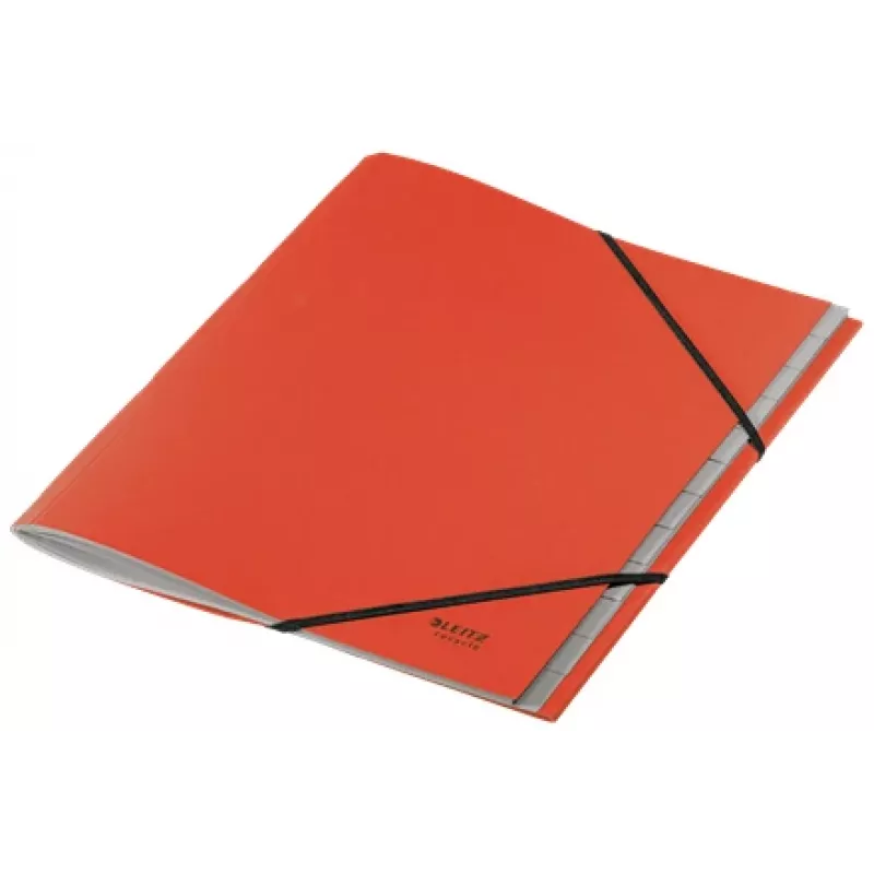 Leitz Recycle Card Skiriamieji lapai su kietais viršeliais, A4, kartonas, raudona, 430 g/m², klimatui neutralūs, 247 mm
