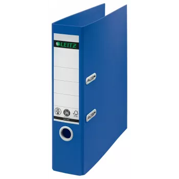 Leitz 180° Recycle Lever Arch File, A4, apvalus žiedas, laikymui, kartonas, mėlyna