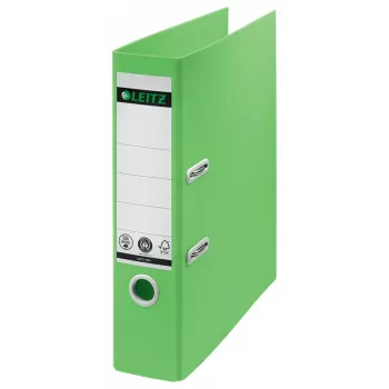 Leitz 180° Recycle Lever Arch File, A4, apvalus žiedas, saugojimui, kartonas, žalia