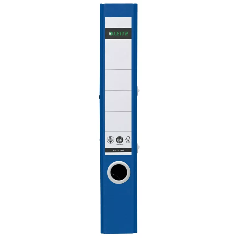 Leitz 180° Recycle segtuvas su svirtimi, A4, apvalus žiedas, laikymui, kartonas, mėlyna