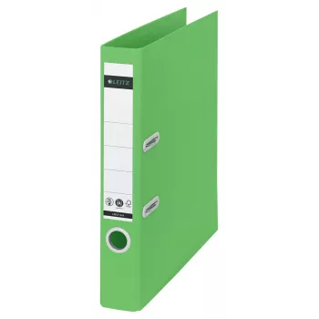 Leitz 180° Recycle Lever Arch File, A4, apvalus žiedas, laikymui, kartonas, žalia, žalia