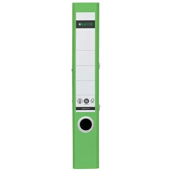 Leitz 180° Recycle Lever Arch File, A4, apvalus žiedas, laikymui, kartonas, žalia, žalia