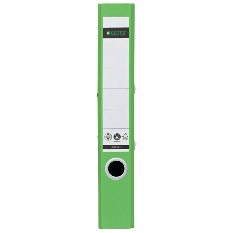 Leitz 180° Recycle Lever Arch File, A4, apvalus žiedas, laikymui, kartonas, žalia, žalia