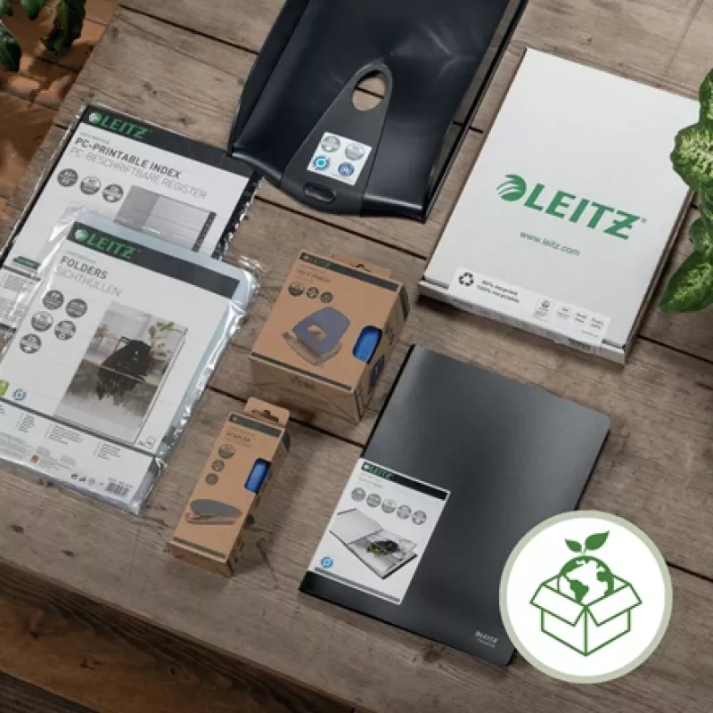 Leitz Recycle dokumentų dėklas, plastikas, juodas, A4+, A4, A4+, 1 stalčius, 255 x 70 x 357 mm