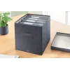 Leitz Fabric Storage Box with lid large, 2 vnt., Pilka, Audinys, 330 mm, 380 mm, 325 mm, 1.24 kg