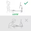 Leitz Ergo Space Saving Vieno Monitoriaus Laikiklis, Clamp/Grommet, 9 kg, 43,2 cm (17 col.), 81,3 cm (32 col.), 100 x 100 mm, Pilka