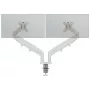 Dvigubas monitoriaus laikiklis Leitz Ergo Space Saving, spaustuvas/įvorė, 18 kg, 43,2 cm (17 inch), 81,3 cm (32 inch), 100 x 100 mm, Pilka