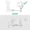 Dvigubas monitoriaus laikiklis Leitz Ergo Space Saving, spaustuvas/įvorė, 18 kg, 43,2 cm (17 inch), 81,3 cm (32 inch), 100 x 100 mm, Pilka