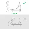 Leitz Ergo Space Saving dviejų monitorių ir nešiojamojo kompiuterio laikiklis, spaustuvas/įvorė, 9 kg, 33 cm (13 colių), 81,3 cm (32 coliai), 100 x 100 mm, pilka