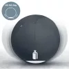 Leitz Ergo Active sėdėjimo kamuolys su stabdymo funkcija 65 cm, pilkoji spalva, 150 kg, TÜV sertifikuotas