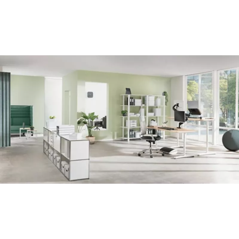 Leitz Ergo Active sėdėjimo kamuolys su stabdymo funkcija 65 cm, pilkoji spalva, 150 kg, TÜV sertifikuotas