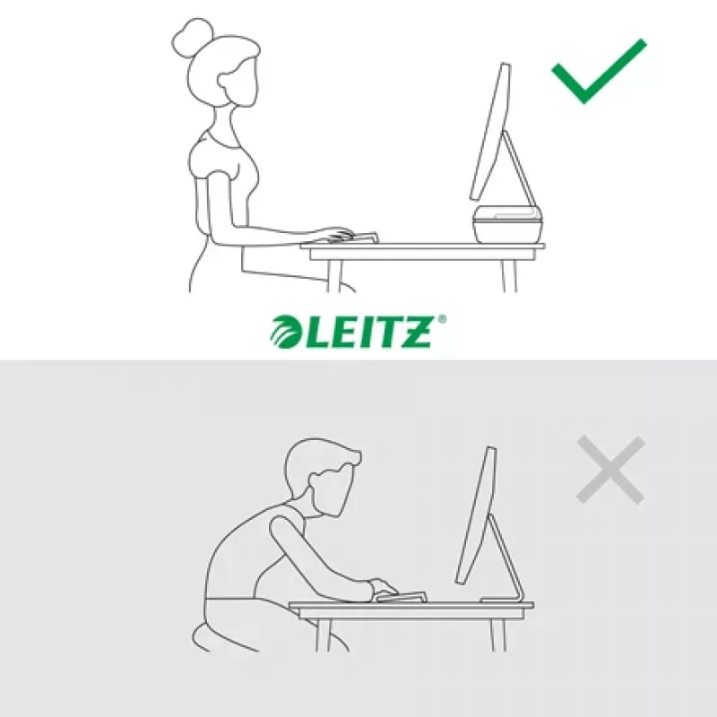 Leitz Ergo reguliuojamas monitoriaus stovas, laisvai pastatomas, 68,6 cm (27 colių), aukščio reguliavimas, pilka