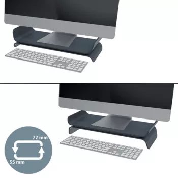 Leitz Ergo reguliuojamas monitoriaus stovas, laisvai pastatomas, 68,6 cm (27 colių), aukščio reguliavimas, pilka
