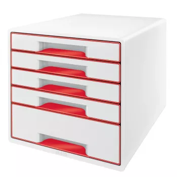 Leitz WOW Cube 5 stalčių spintelė, plastikas, 270x287x363 mm