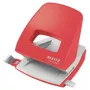 Leitz NeXXt Recycle skylmuojantis perforatorius, 30 lapų, raudonas, plastikinis, 8 cm, 5,5 mm, A4, A5, A6, Folio, US-Quart, 8 x 8 x 8 cm