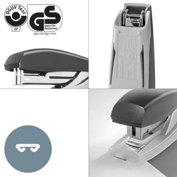 Leitz NeXXt Recycle Mini segiklis, 10 lapų, žalias, standartinis segimas, plastikas, 80 g/m², 3,5 cm