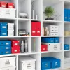Leitz Click & Store WOW Medium Organiser Box, raudona, stačiakampė, kartoninė dėžė daiktams susidėti