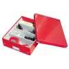Leitz Click & Store WOW Medium Organiser Box, raudona, stačiakampė, kartoninė dėžė daiktams susidėti