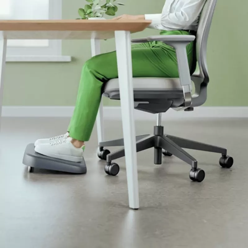 Leitz Ergo reguliuojama pėdų atrama, 80% perdirbtas plastikas, pilka