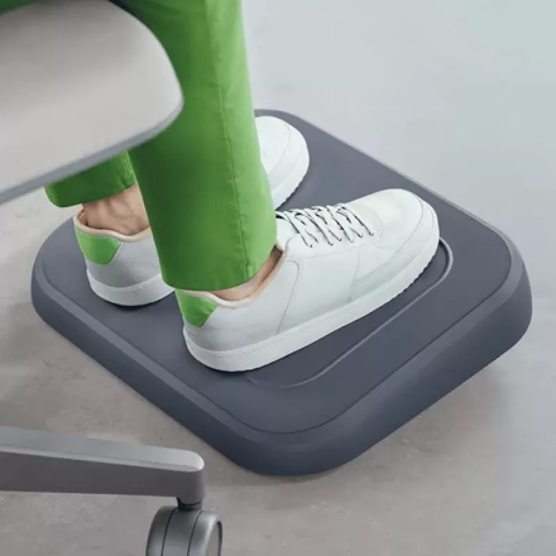 Leitz Ergo reguliuojama pėdų atrama, 80% perdirbtas plastikas, pilka