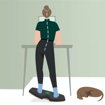 Leitz Ergo Active Balance Board pusiausvyros lenta, tamsiai pilka, 200 kg