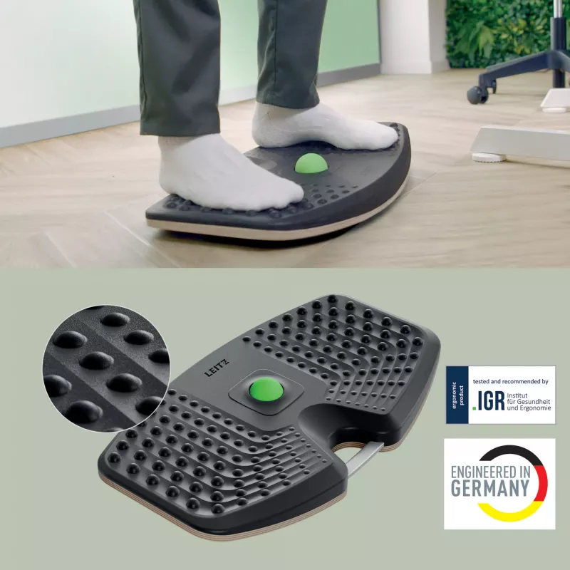Leitz Ergo Active Balance Board pusiausvyros lenta, tamsiai pilka, 200 kg