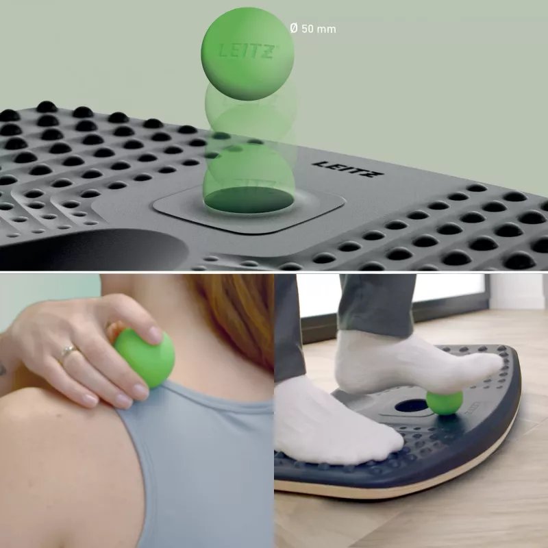 Leitz Ergo Active Balance Board pusiausvyros lenta, tamsiai pilka, 200 kg
