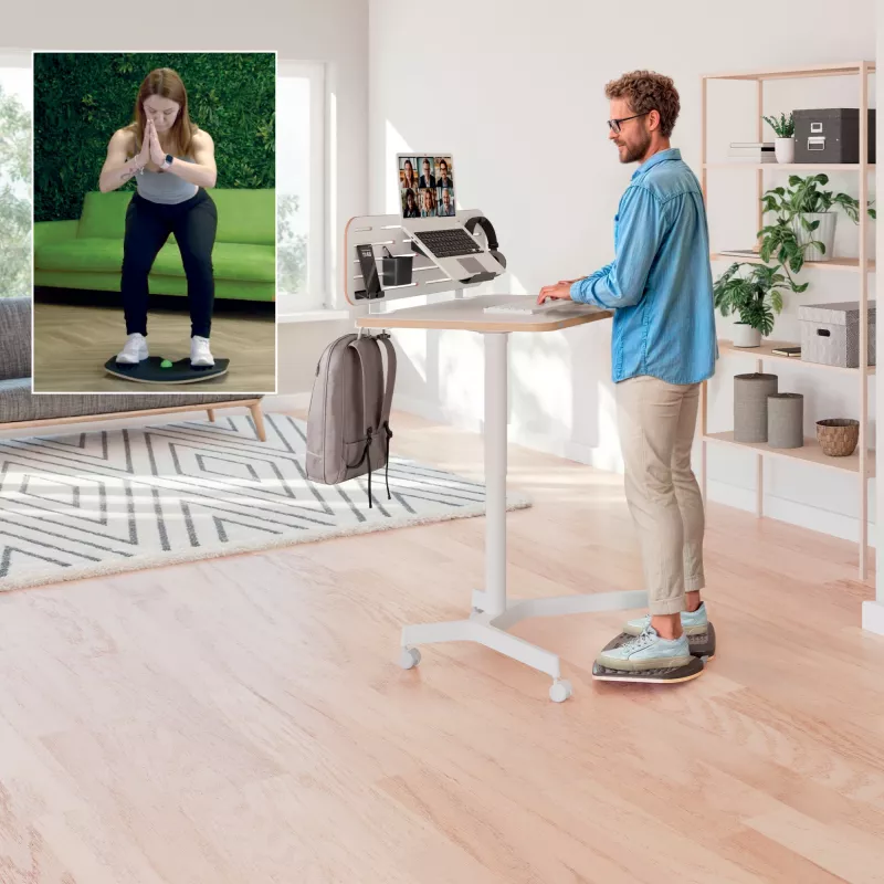Leitz Ergo Active Balance Board pusiausvyros lenta, tamsiai pilka, 200 kg