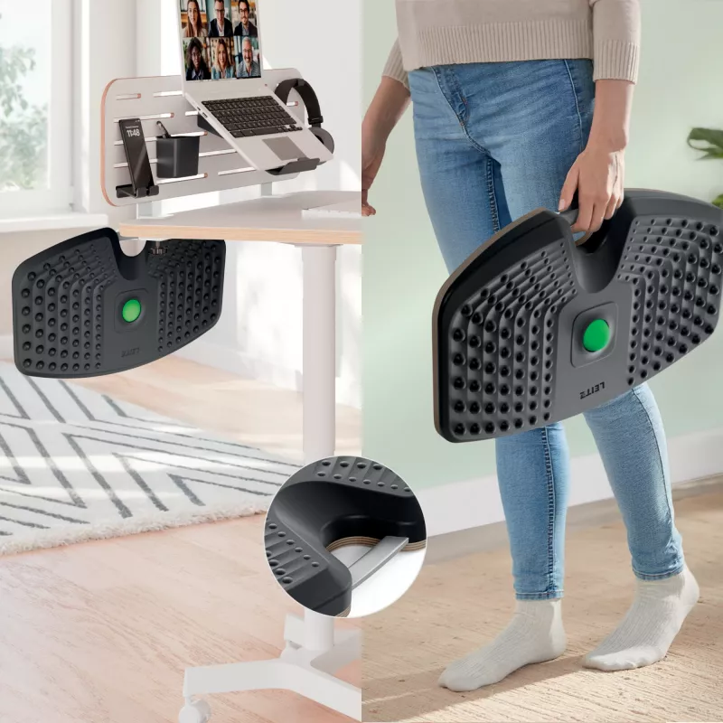 Leitz Ergo Active Balance Board pusiausvyros lenta, tamsiai pilka, 200 kg