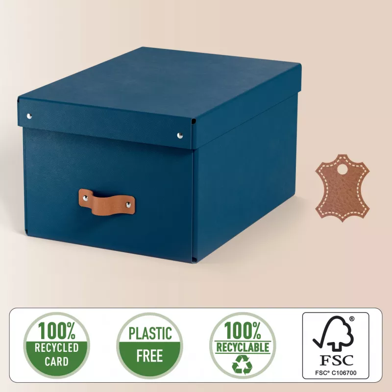 Leitz Puro dėžutė su dangteliu, vidutinė, 17L, 100% perdirbtas kartonas, 2 vnt. pakuotė