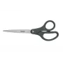 Leitz Titanium žirklės 180 mm, suaugusiems, tiesiu pjūviu, pilkos, satininio plieno, nerūdijančio plieno, biuro žirklės, polipropilenas