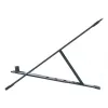 Leitz Ergo Aliuminio itin plokščias reguliuojamas nešiojamojo kompiuterio stovas, tamsiai pilkas, aliuminis, 25,4 cm (10 col.) – 43,2 cm (17 col.)